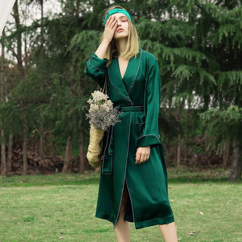 19Momme Full Length Silk Robe