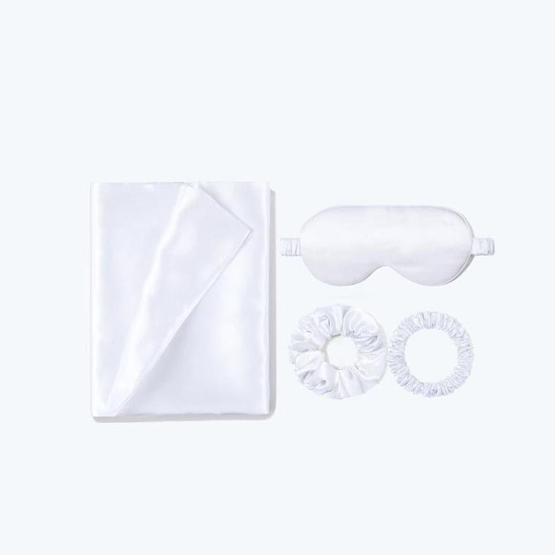 Silk Travel Suit 3 PCS Scrunchy Pillowcase And Eyemask
